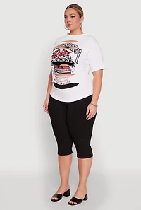 Womens Plus Size Legendary Rider California Graphic T-Shirt, White, Size 3X