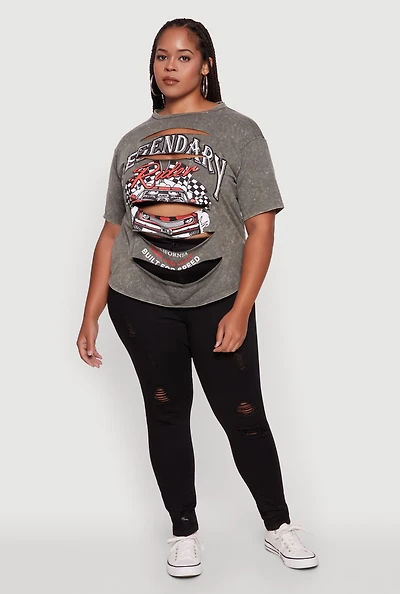 Womens Plus Legendary Rider California Graphic T-Shirt,