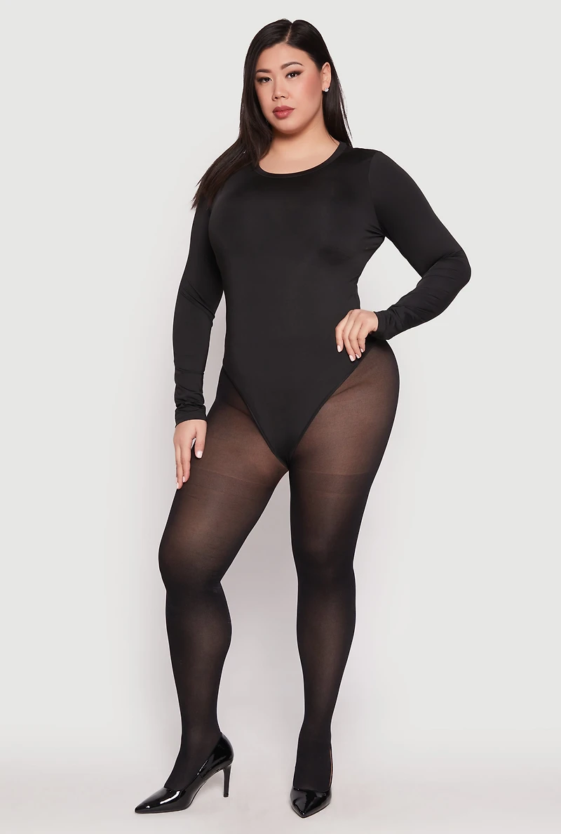Plus Daisy Long Sleeve Bodysuit