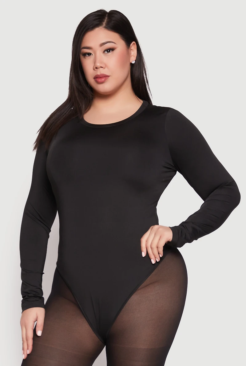 Plus Daisy Long Sleeve Bodysuit