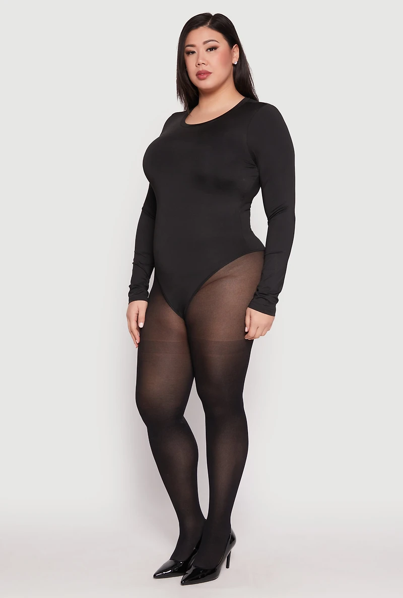 Plus Daisy Long Sleeve Bodysuit