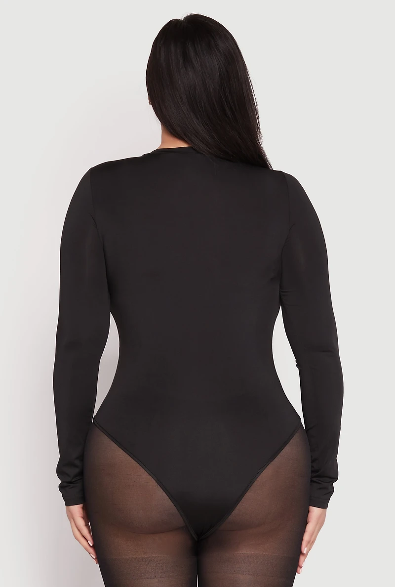Plus Daisy Long Sleeve Bodysuit