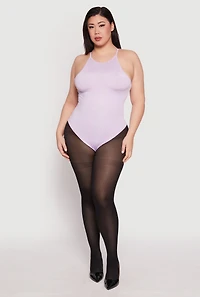 Womens Plus Size Daisy Cami Bodysuit, Purple, Size 2X
