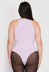 Womens Plus Size Daisy Cami Bodysuit, Purple, Size 2X