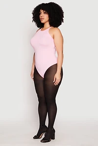 Womens Plus Size Daisy Cami Bodysuit, Pink, Size 3X