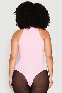 Womens Plus Size Daisy Cami Bodysuit, Pink, Size 3X