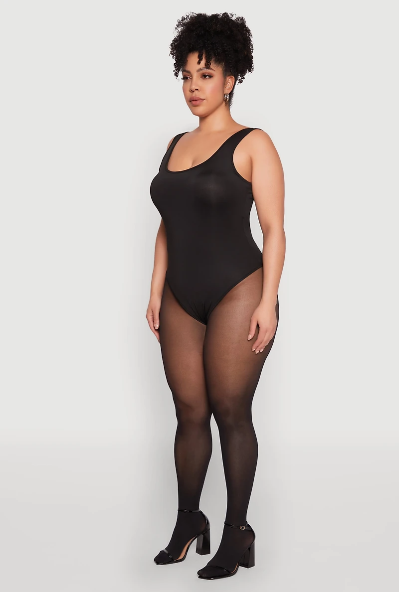 Plus Daisy Sleeveless Bodysuit