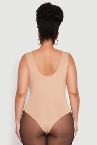 Womens Plus Daisy Sleeveless Bodysuit, 3X