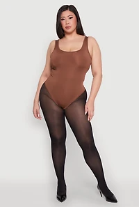 Womens Plus Daisy Sleeveless Bodysuit, 2X
