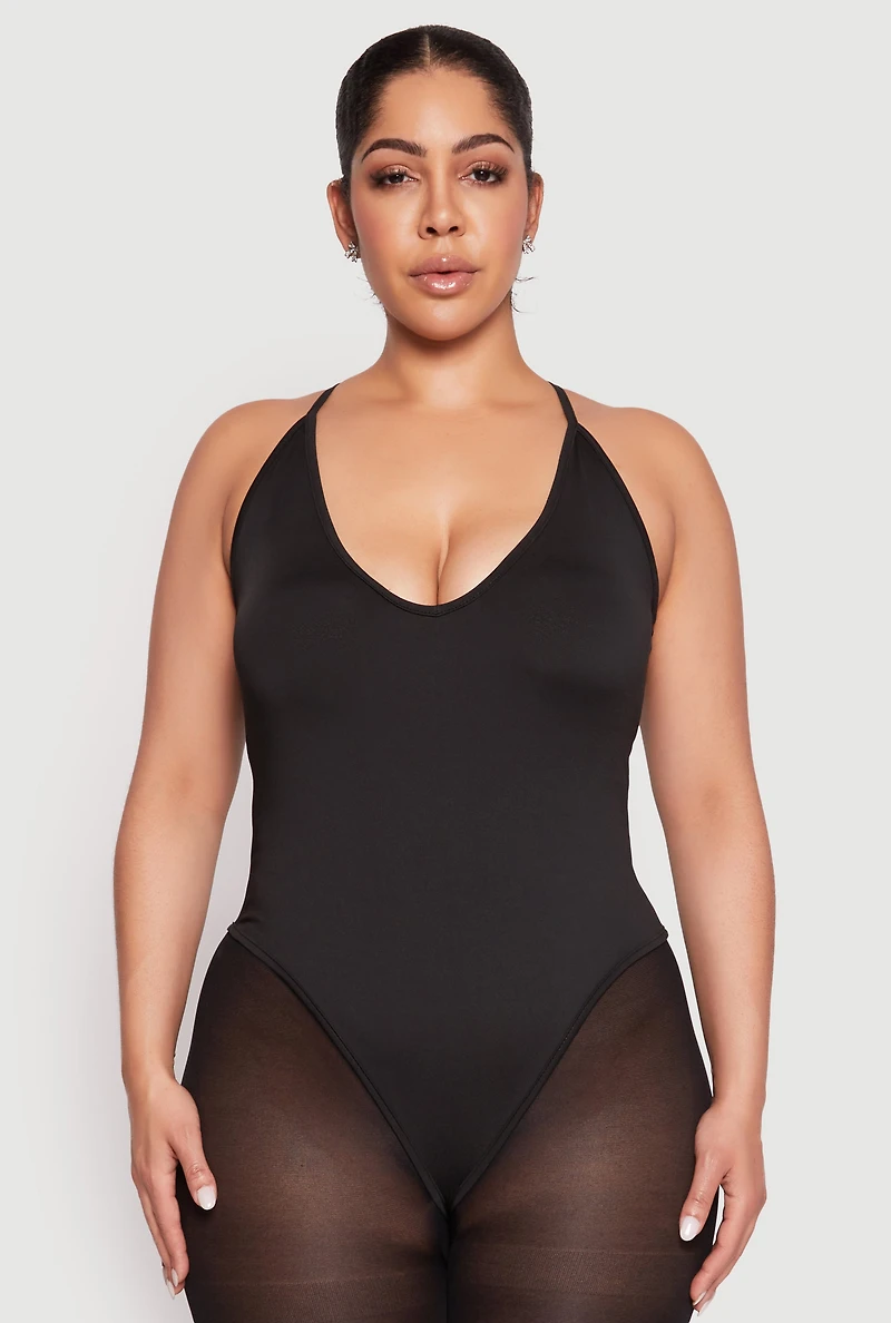 Plus Daisy Plunge Bodysuit