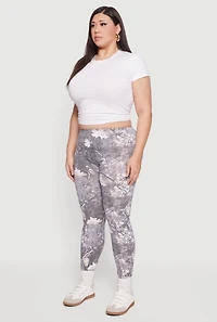 Womens Plus Size Hunter Camo High Waisted Leggings, Grey, Size 3X