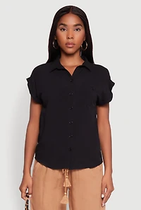 Fixed Cuff Short Sleeve Shirt