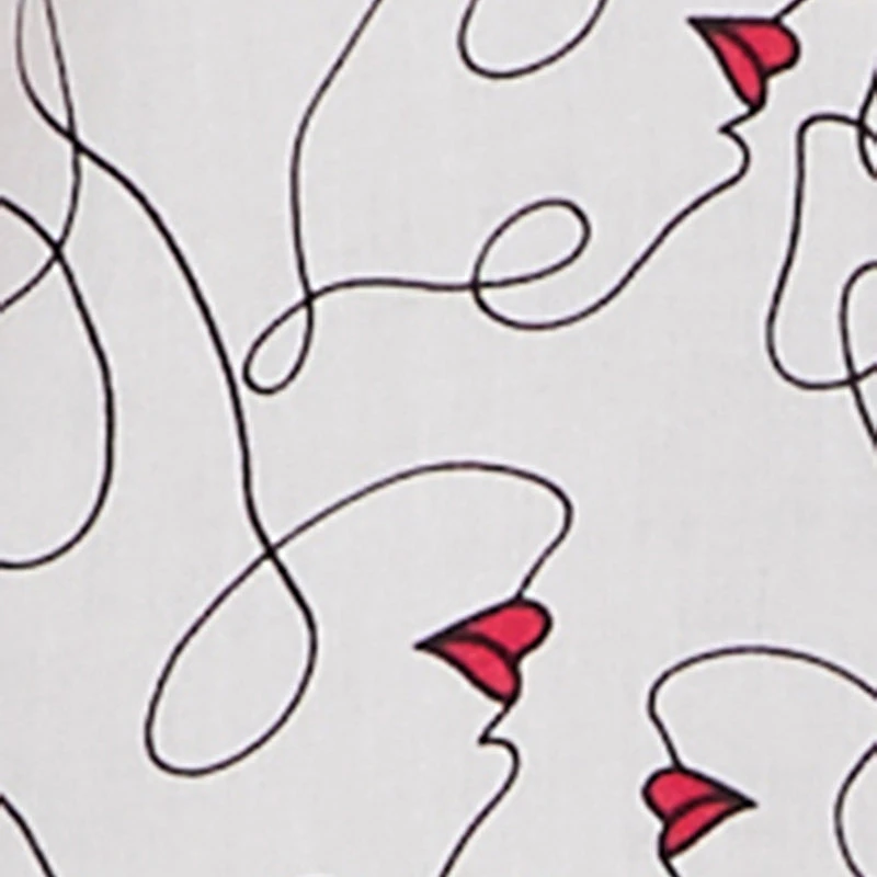 Trendy Classic Fit Abstract Face Print Shirt