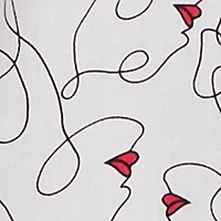 Trendy Classic Fit Abstract Face Print Shirt