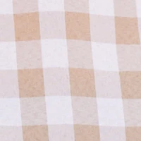 Gingham Cap Sleeve Open Tie Back Tunic Top