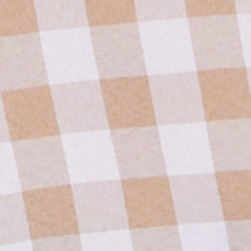 Gingham Tie Shoulder Open Back Cami