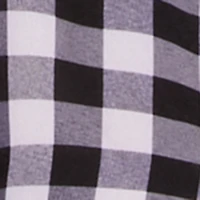 Plaid Lace Front Smocked Back Crop Top