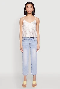 Satin Patterned Print Cami