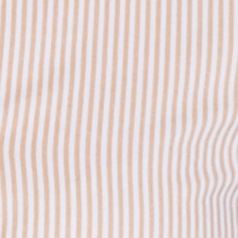 Pinstripe Long Sleeve Button Front Shirt