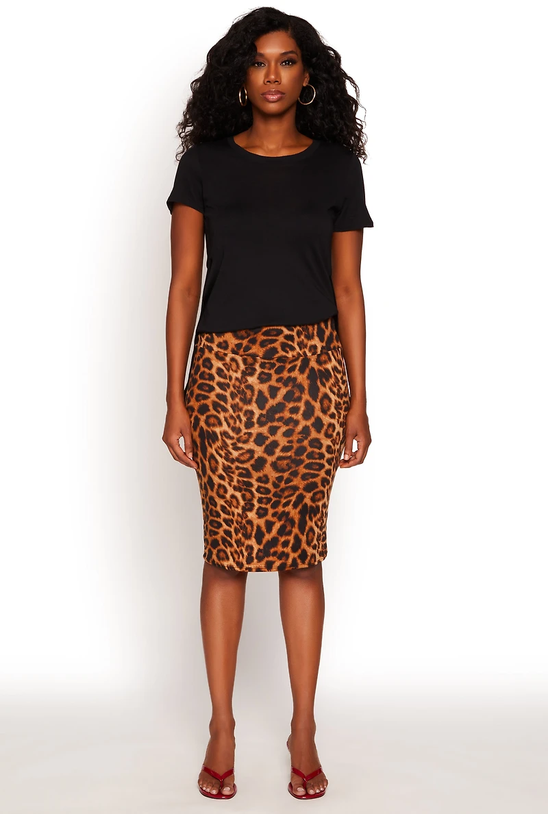 Side Slit High Low Hem Tee