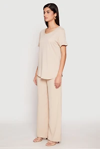 Womens Short Sleeve Oversized T Shirt, S