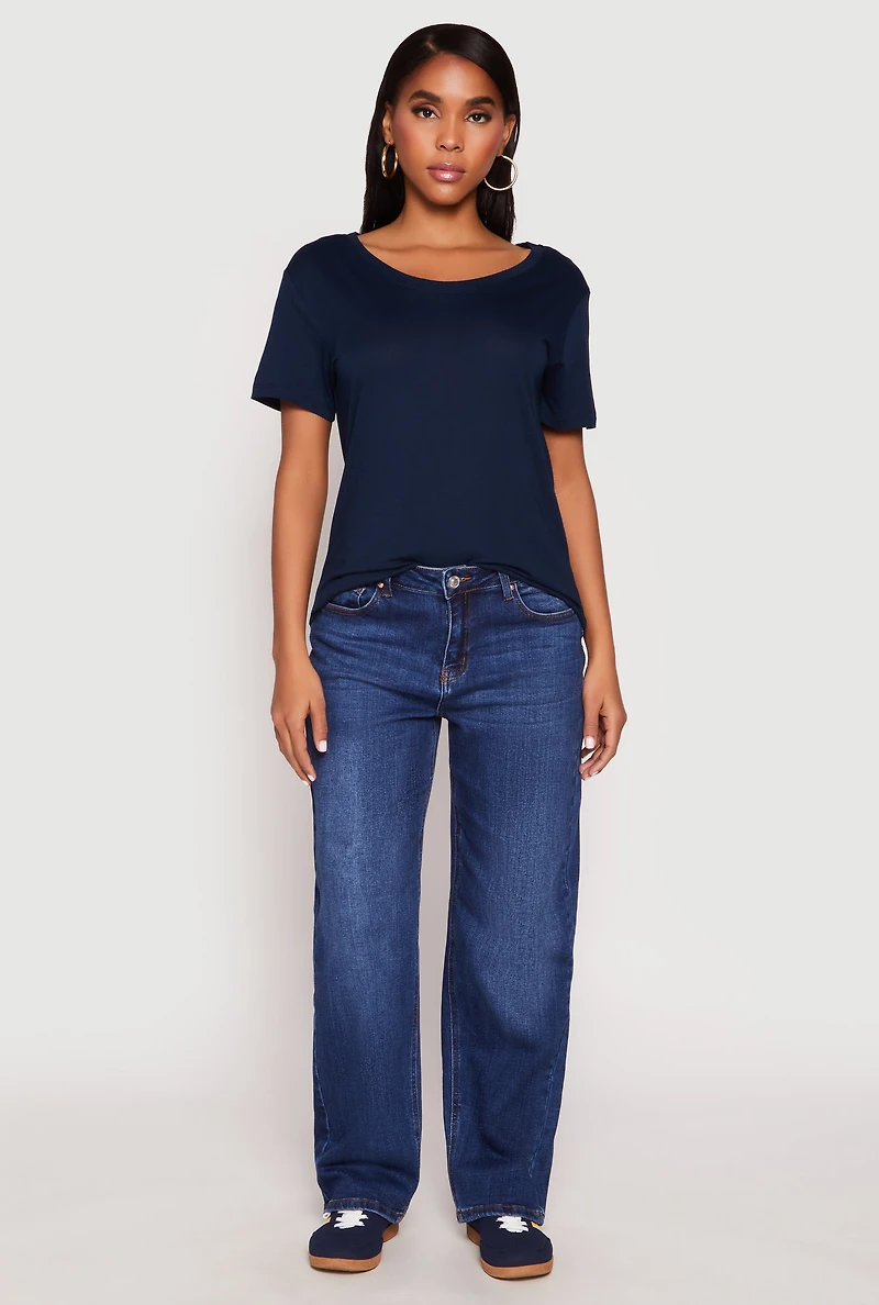 Womens Short Sleeve Oversized T Shirt,