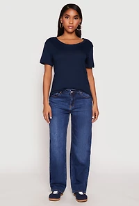 Womens Short Sleeve Oversized T Shirt,