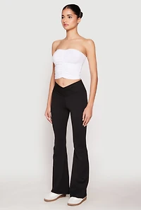 Womens Ruched Front Tube Top,