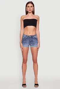 Trendy Seamless Ruched Front Bandeau