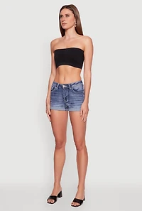 Trendy Seamless Ruched Front Bandeau