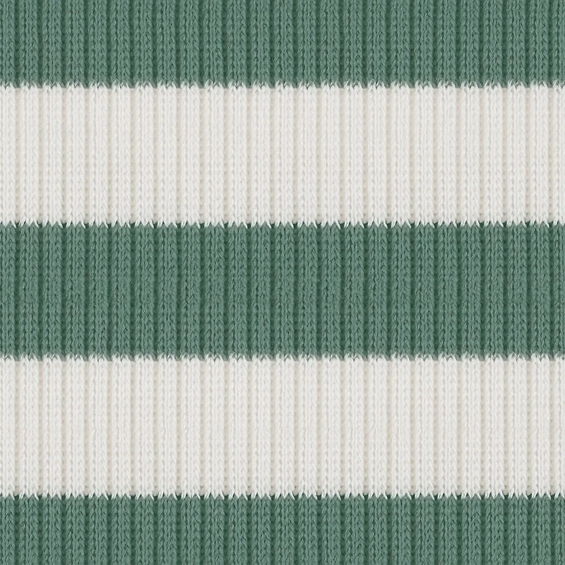 Ribbed Knit Striped Button Front Halter Top