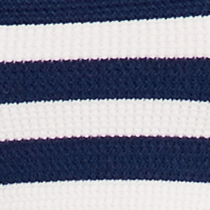 Striped Knitted Peplum Tube Top