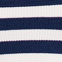 Striped Knitted Peplum Tube Top