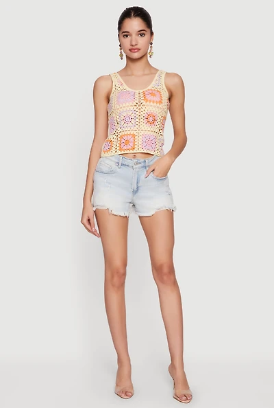 Geometric Crochet Tank Top