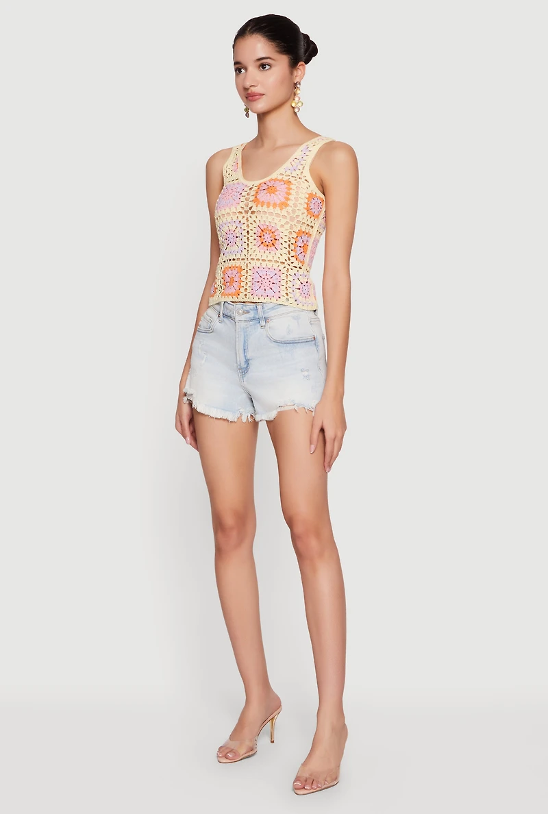 Geometric Crochet Tank Top