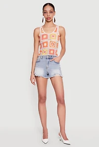 Geometric Crochet Tank Top