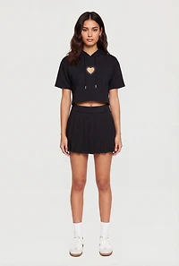 High Waisted Pleated Tennis Skirt