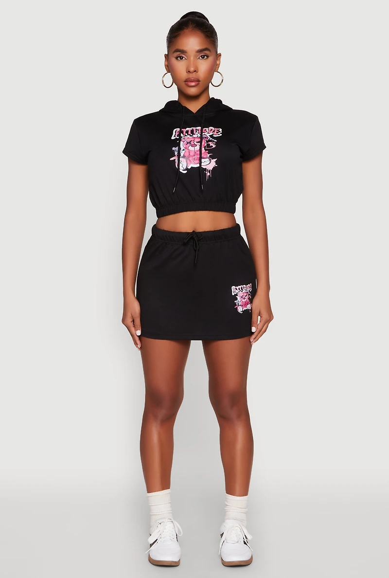 Attitude Be Yourself Mini Skirt