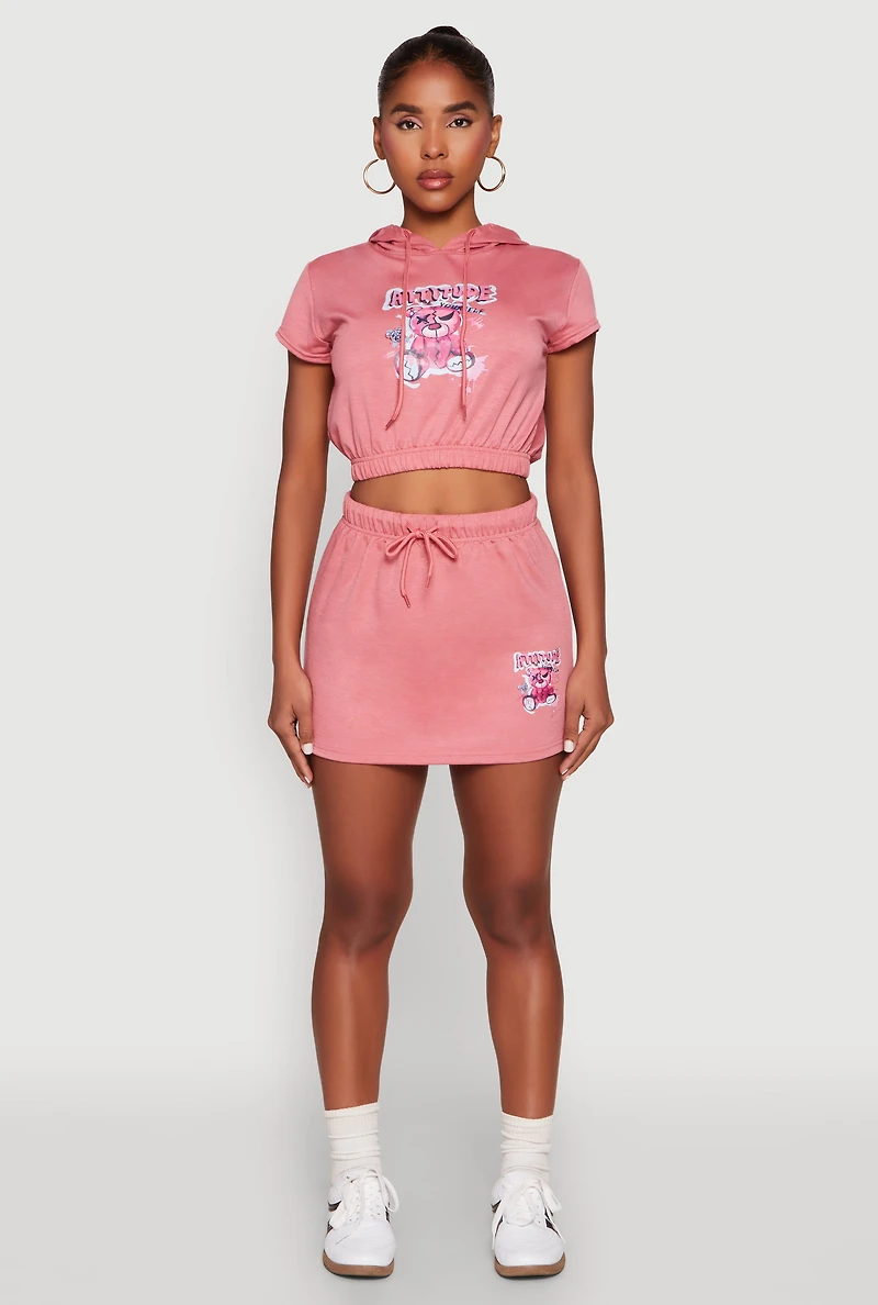 Attitude Be Yourself Mini Skirt