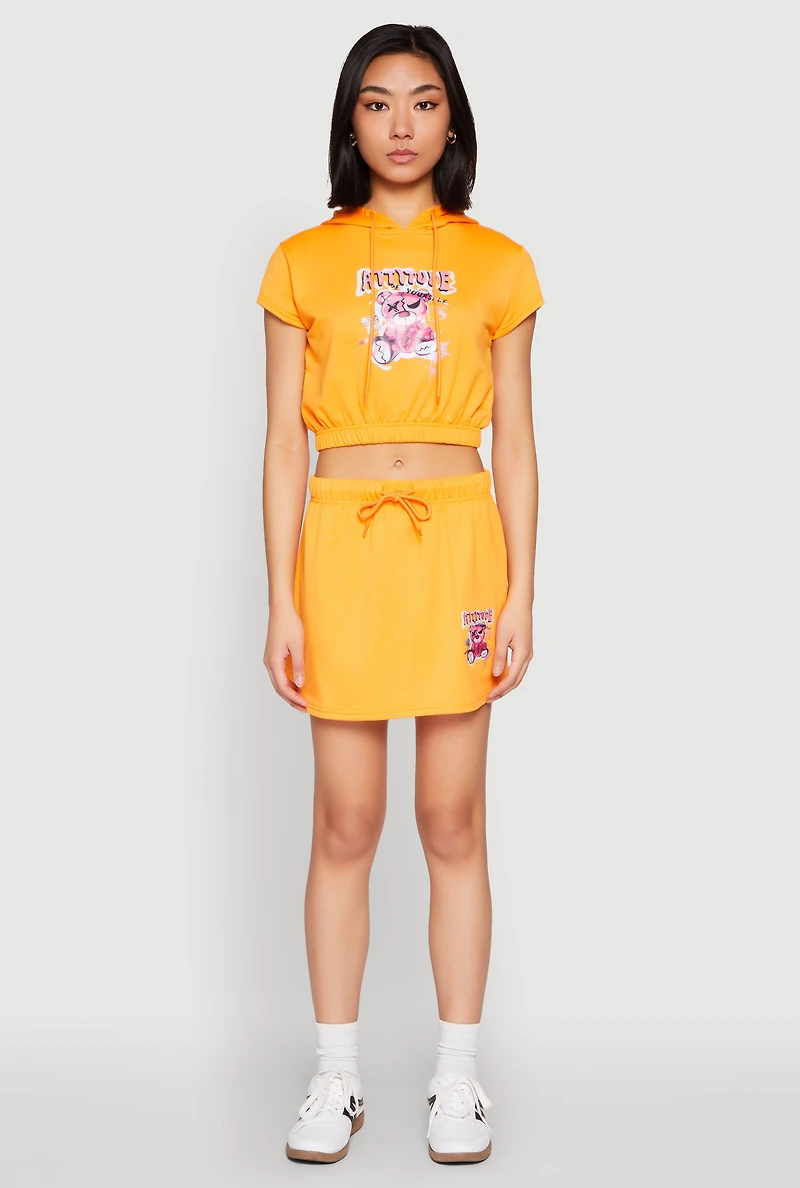 Womens Attitude Be Yourself Mini Skirt,