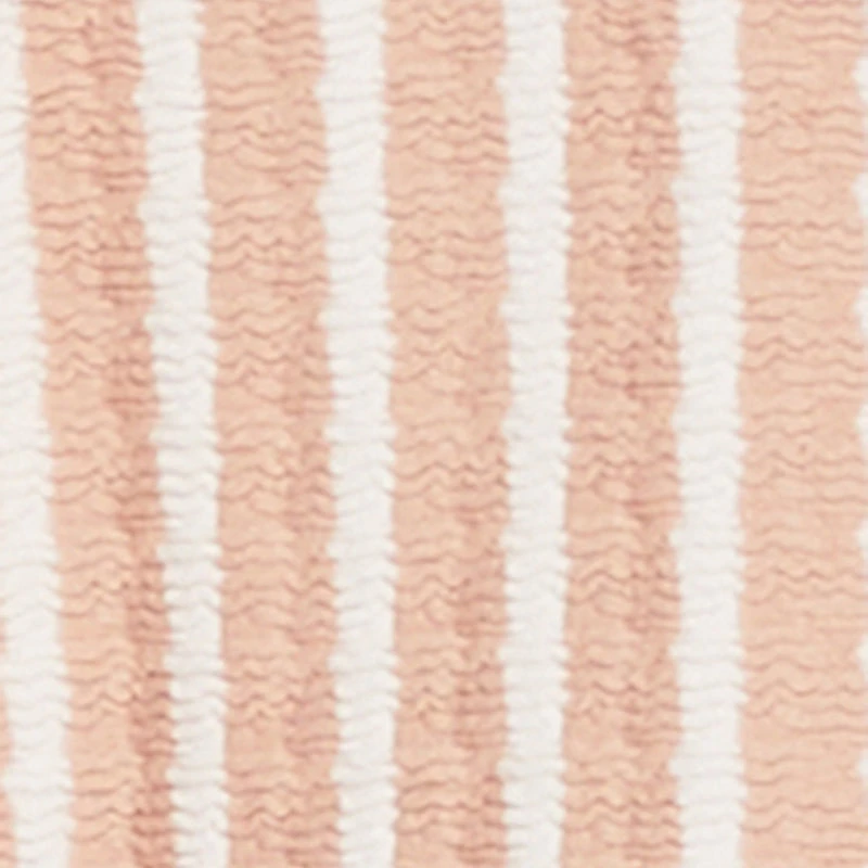 Textured Knit Striped Mini Skirt