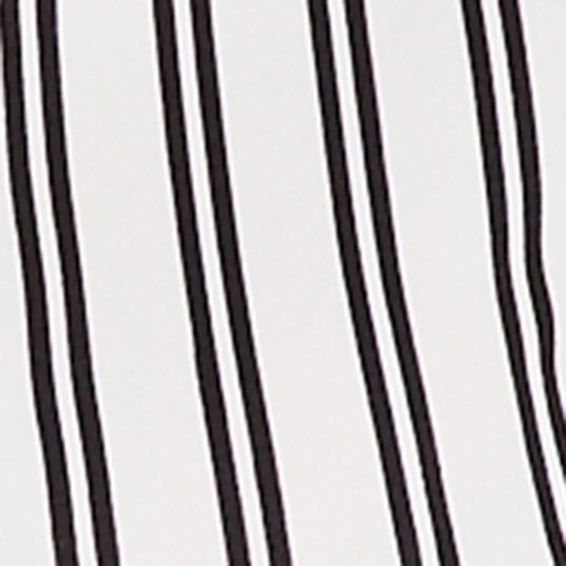 Contrast Trim Striped Pleated Tennis Skort