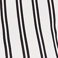 Contrast Trim Striped Pleated Tennis Skort