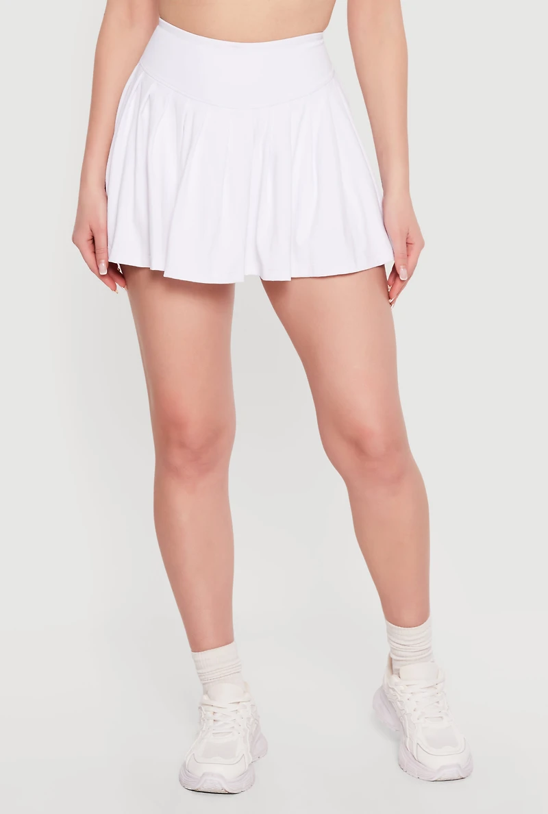 High Waisted Pleated Mini Tennis Skirt