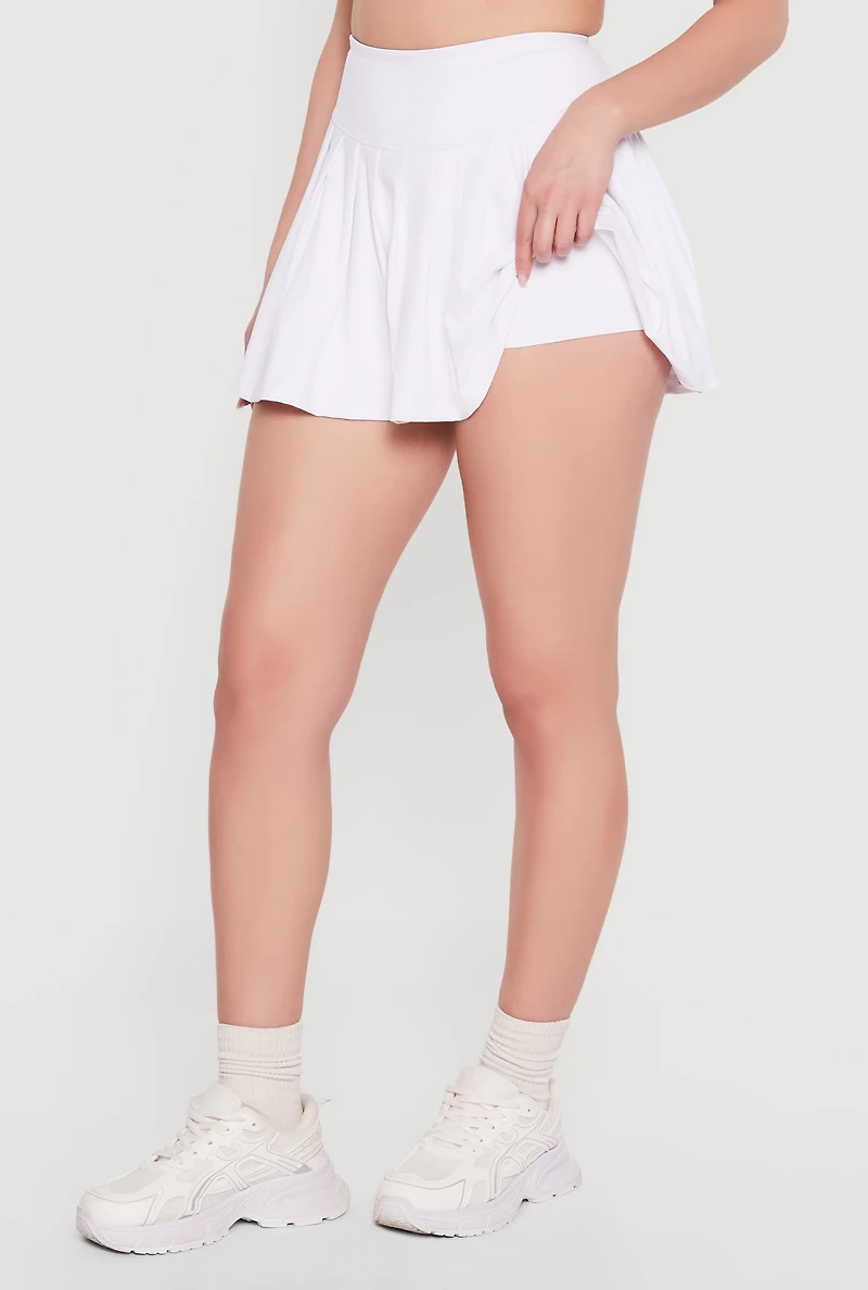 High Waisted Pleated Mini Tennis Skirt