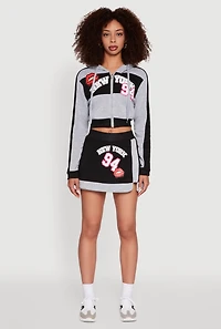 New York 94 Graphic High Waisted Skort