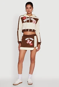 New York 94 Graphic High Waisted Skort
