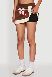 New York 94 Graphic High Waisted Skort