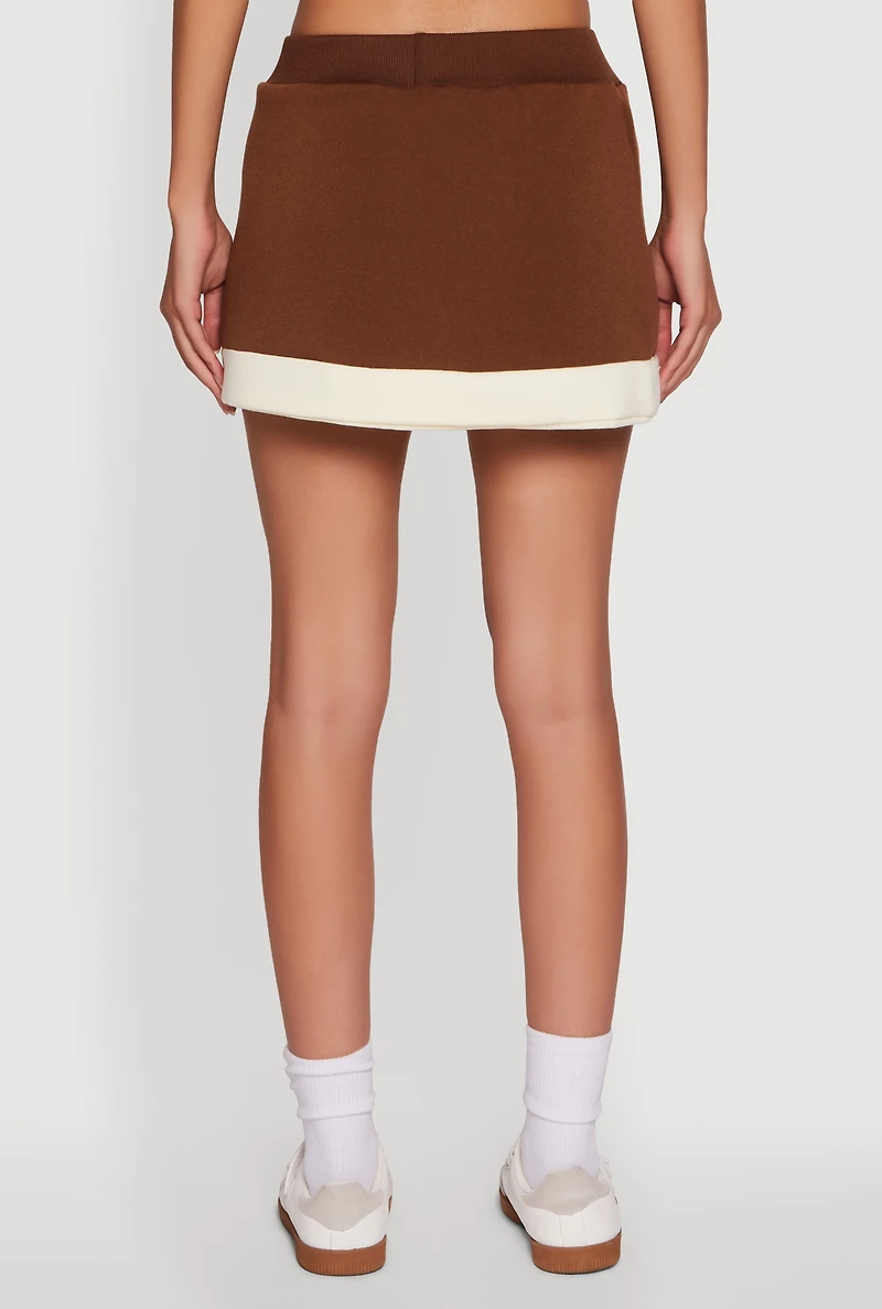 New York 94 Graphic High Waisted Skort