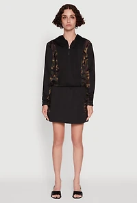 Color Block Quarter Zip Hoodie